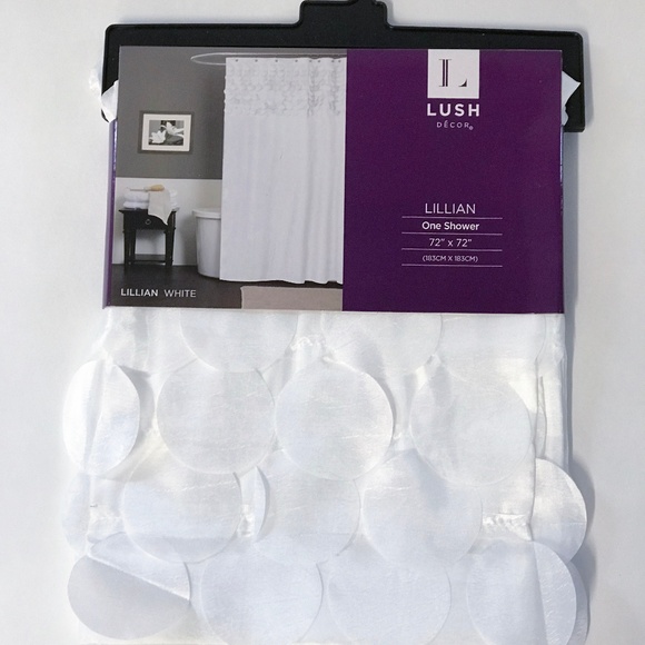 Lush Decor Accents Lillian White Shower Curtain Poshmark